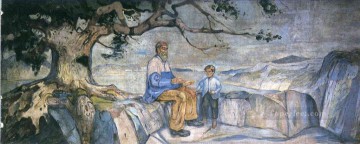 historia 1916 Edvard Munch Expresionismo Pinturas al óleo